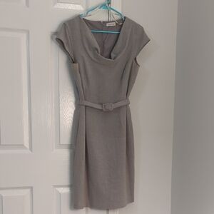 Calvin Klein Gray Cap Sleeve Mini Dress